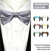 Nœud Papillon Homme en Satin Polyester Brillant Pré-noué Ajustable – Accessoire de Mariage et Banquet – Fournisseur de Cravates de Confiance