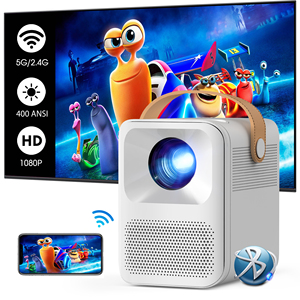 Mini Proyector Más Vendido 1080p <span class=keywords><strong>4K</strong></span> con Altavoces Estéreo HIFI Integrados, Portátil, <span class=keywords><strong>Android</strong></span> LED <span class=keywords><strong>para</strong></span> Cine en Casa, <span class=keywords><strong>Reproductor</strong></span> <span class=keywords><strong>de</strong></span> <span class=keywords><strong>Video</strong></span> Inteligente CRE - Product Image 1