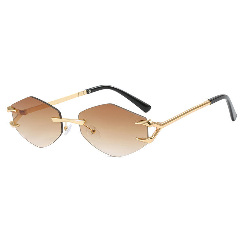 S030 Fashion New Rimless Polygon Men's Sunglasses