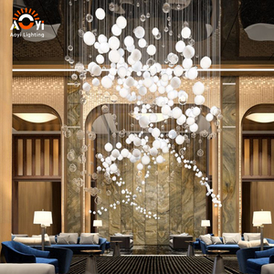 Plafonnier LED sphérique de différentes tailles Aoyi Lighting - Décoration artistique contemporaine pour résidence et manoir haut de gamme - Product Image 2