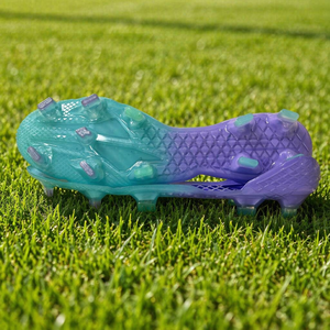 Semelle de crampons de football FG bicolore en TPU GY-22101, avec crampons mixtes spirale et ronds, tailles <span class=keywords><strong>27</strong></span>-45, matière première pour chaussures de football sur gazon naturel - Product Image 5