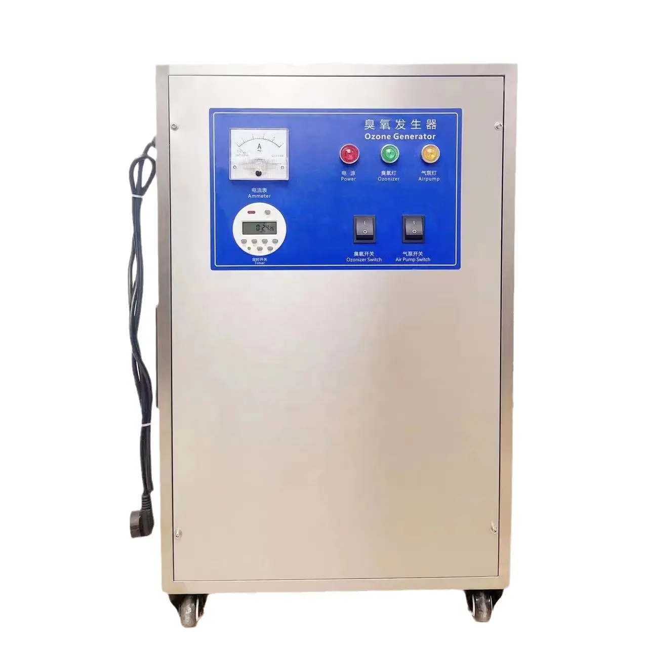 जल उपचार मशीन के लिए औद्योगिक वायु और जल ओजोन जनरेटर 5 जी 40 ग्राम