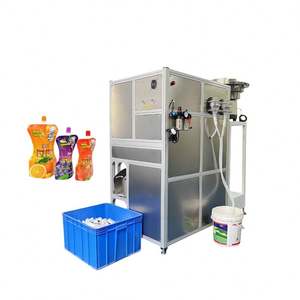 Machine automatique de remplissage, de bouchage, de scellage et d'emballage pour sachets stand-up, doypacks, sacs souples, liquides, détergents, boissons et eau - Product Image 4