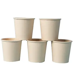 white small size disposable coffee Tasting cups to go biodegradable water glass paper cups for hot drink