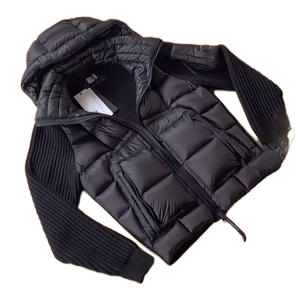 Abrigo de lana tejido con capucha para hombre, estilo trenca, con cremallera, resistente al frío, de marca de moda, con relleno de plumón de pato blanco, grueso, para invierno, transfronterizo - Product Image 1