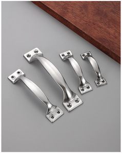 Concealed Stainless Steel Contemporary Pull Handle Arch Design Wooden <b>Doors</b> Dressers Cabinets Drawers Bedrooms Bathrooms Hotels - Product Image 5