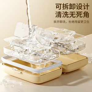 Portable Pill <b>Box</b> 7 Compartment <b>Mini</b> Medicine Case For Travel Outdoor Use Light Proof <b>Storage</b> With Lid - Product Image 3