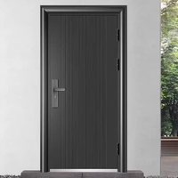 Portes de sécurité aux designs les plus récents de l'usine, porte de sécurité imperméable, style moderne, porte de sécurité en acier