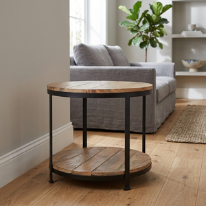 Hot Selling Industrial Antique Iron Wooden Coffee <b>Table</b> Wheels Adjustable Storage Eco-Friendly Easy Clean Home Bar Office - Product Image 3