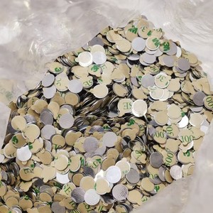Lámina de Acero al Carbono Bajo con Adhesivo, Recubierta de <span class=keywords><strong>Ni</strong></span>-Cu-<span class=keywords><strong>Ni</strong></span>/<span class=keywords><strong>Zn</strong></span>, Imán de Neodimio Plateado Brillante, Corte y Doblado Industrial - Product Image 6