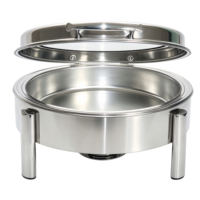 6L Alkoholbetriebenes Chafing Dish Set, Edelstahl Buffet-Speisenwärmer für Restaurant & Hotel, Professioneller Catering-Bedarf