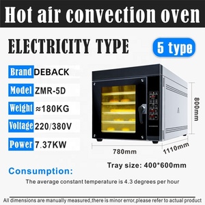 Horno <span class=keywords><strong>de</strong></span> Convección Comercial a <span class=keywords><strong>Gas</strong></span> y Eléctrico <span class=keywords><strong>de</strong></span> 5 Bandejas, Pequeño y Económico a Precio <span class=keywords><strong>de</strong></span> Mayoreo <span class=keywords><strong>para</strong></span> Equipo <span class=keywords><strong>de</strong></span> Panadería y Repostería - Product Image 2
