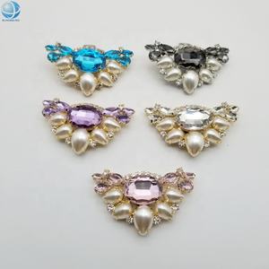 Jolies choses larme perle pince à chaussures élégant cristal Bling chaussure boucle Clip sur chaussure de mariée ornement supérieur - Product Image 2