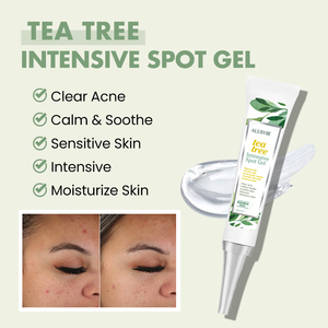 Ensemble de soins du <span class=keywords><strong>visage</strong></span> à l'huile d'arbre à thé anti-acné en marque propre, crème nettoyante pour le <span class=keywords><strong>visage</strong></span>, sérum, gel de traitement de l'acné, ensemble de soins de la <span class=keywords><strong>peau</strong></span> - Product Image 5