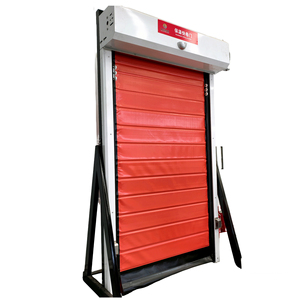 Porte à enroulement à <span class=keywords><strong>action</strong></span> rapide isolée - Porte de chambre froide certifiée CE avec une haute résistance thermique - Product Image 1