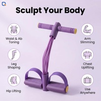 Bande de Résistance Portable à 6 Tubes en TPR Écologique, Corde de Traction Multifonctionnelle pour Sit-up, Entraînement Professionnel à Domicile