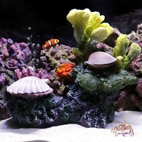 Ornement de rocaille multi-usage en forme d'arbre corallien pour aquarium, cachette pour animaux aquatiques