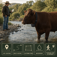 Traceur GPS pour animaux G21, compact et élégant, suivi de localisation précis, historique de 90 jours, alertes de franchissement de géofences