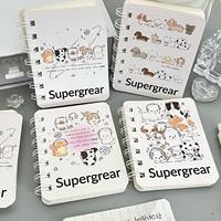 Mini cahier à spirale avec pages lignées pour chiots Carnet mignon de poche