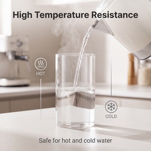 <span class=keywords><strong>Vaso</strong></span> in Vetro Trasparente Cilindrico LUMORA Living Luxury per Fiori Freschi, Candele Galleggianti, Decorazione Tavoli Matrimonio - Product Image 4