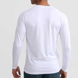 <span class=keywords><strong>Camiseta</strong></span> Deportiva de <span class=keywords><strong>Manga</strong></span> <span class=keywords><strong>Larga</strong></span> para <span class=keywords><strong>Hombre</strong></span>, de Alta Calidad, Color Sólido, Ligera, Transpirable, de Secado Rápido, para Gimnasio y Running - Product Image 2