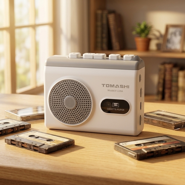Vintage Design Nostalgic Look for Classic Audio Enthusiasts Small Lightweight Easy to Carry Around Retro Cassette Player Walkman