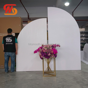 SMOOTH White Acrylic Pvc Arch <b>Backdrop</b> Custom Stage Wall <b>Backdrop</b> for <b>Wedding</b> Party Decoration - Product Image 3