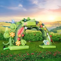 Arche de jardinage gonflable en vente chaude, arche de fleurs de mariage pour la décoration
