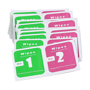 Toallitas Profesionales para Limpieza de Pantallas, Paquete de 1 Húmeda y 2 Secas, para Vidrio de Teléfono y Cámara, Envueltas Individualmente - Product Image 1