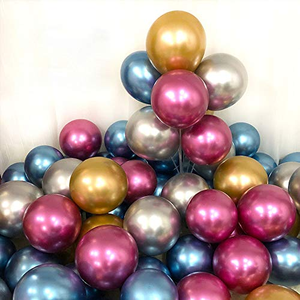 Globos Metálicos de 5, 10, 12 y 18 Pulgadas, Globos de Látex Cromados para Decoración de Fiestas de Cumpleaños y Bodas - Product Image 4