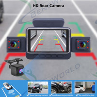 Caméra embarquée HD 4 voies OEM ODM pour véhicule, mini caméscope DVR à quatre objectifs pour voiture, moniteur de stationnement avant et arrière