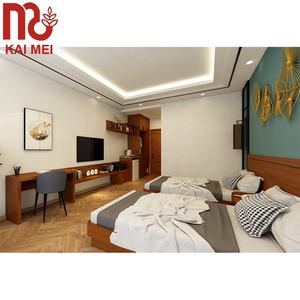 Hot Sale Black Room Hotel möbel 5 Sterne Massivholz Schlafzimmer Sets Paar Schlafzimmer Set - Product Image 2