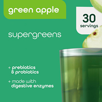 Complément Alimentaire Super Greens à Marque Privée OEM, Saveur Pomme Verte, 30 Portions avec Plus de 70 Superaliments
