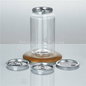 Latas de PET Transparentes de 500 ml, Directamente de Fábrica, Botella de Plástico de Grado Alimenticio para Refrescos, Té Helado, Café Frío - Product Image 6