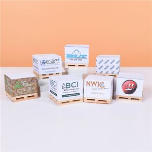 Blocs de mémos personnalisés en papier offset pour la logistique, impression sur 5 faces, autocollants, cadeau d'entreprise, notes adhésives en cube - Product Image 1