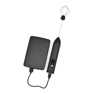 เครื่องทำฟองนมไฟฟ้าแบตเตอรี่สแตนเลส304 PP มือถือ USB ชาร์จไฟได้เครื่องตีไข่และตีไข่ - Product Image 6