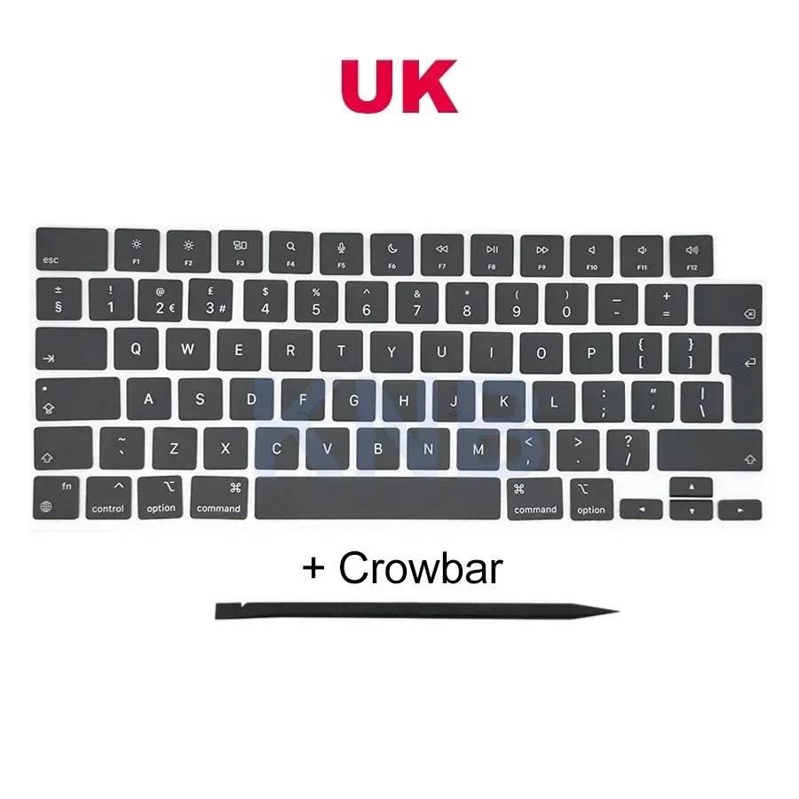 New Keyboard <strong>Keys</strong> Keycaps for <strong>Macbook</strong> Pro 13" A2338 Keycap <strong>Key</strong> <strong>Cap</strong> US UK Spain French Russian Hungary 2020 2022