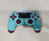 Manette sans fil Bluetooth PS-4 avec barre lumineuse, double vibration, gyroscope, fonction complète, compatible PS2, PC, mobile, avec logo.