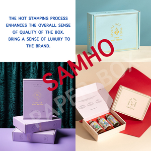[Chỉ tùy chỉnh] Thẻ quà tặng với hộp gói từ tính tùy chỉnh logo giấy vàng bạc dập nóng Hộp quà tặng kinh doanh - Product Image 6
