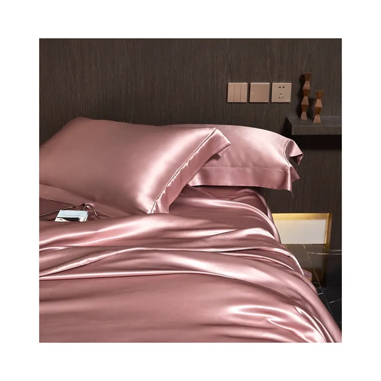 Fashion new product silk bedspread sheet sets bedding