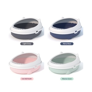 Bac à litière semi-fermé <span class=keywords><strong>pour</strong></span> <span class=keywords><strong>chat</strong></span> Modèle 04 Direct Usine Surélevé Agrandi Anti-odeur Anti-éclaboussures Extra-large Livré avec litière gratuite - Product Image 5