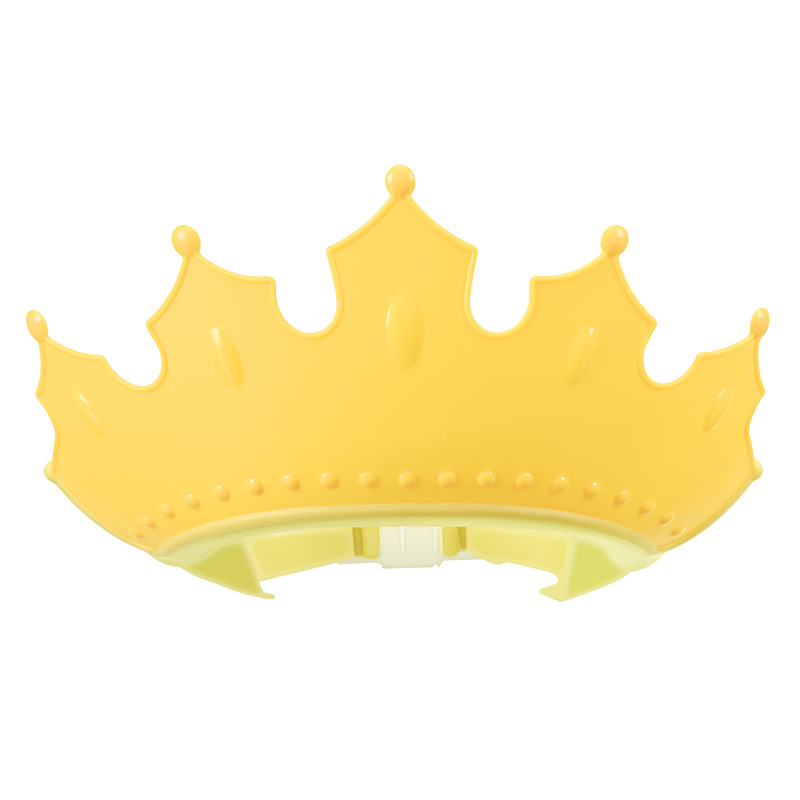 Регулируемая водонепроницаемая шапочка для детского шампуня crown, защитная шапочка для купания, силиконовая шапочка для детского душа для защиты глаз и ушей