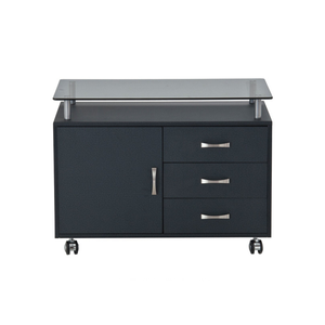 Houten Glazen Ladekast - Product Image 1