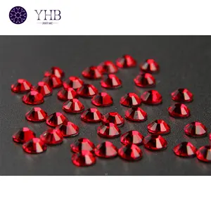 Discount Rhinestones 2024 Wholesale YHB Shiny Hot Fix Rhinestones SS0-SS48 Siam Color For Nail Art Decoration