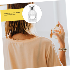 Custom Logo 30ml Round Shape <b>Empty</b> Glass Perfume <b>Bottle</b> with for Ball Shape Cap and Crimp Neck Screen Printing Pump Sprayer - Product Image 4