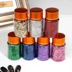 Paillettes holographiques irisées en vrac de la série B en PET, paillettes épaisses pour décorations de Noël, résine époxy - Product Image 1