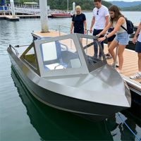 Jet-boat électrique compact personnalisé en aluminium prêt pour les sports nautiques