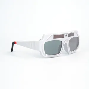 Stocks!!! Óculos de solda de escurecimento automático, moda personalizada de fábrica, alimentada por energia solar,
