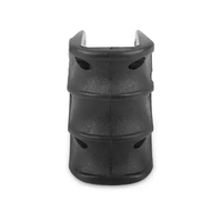 Poignée de chargeur tactique en nylon MWG antidérapante avec rainures pour les doigts, noir et beige