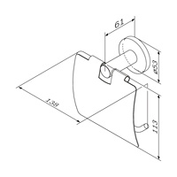 Mattschwarzer Toilettenpapierhalter fürs Badezimmer, Edelstahl Wandmontierter Toilettenpapierhalter mit Ablage